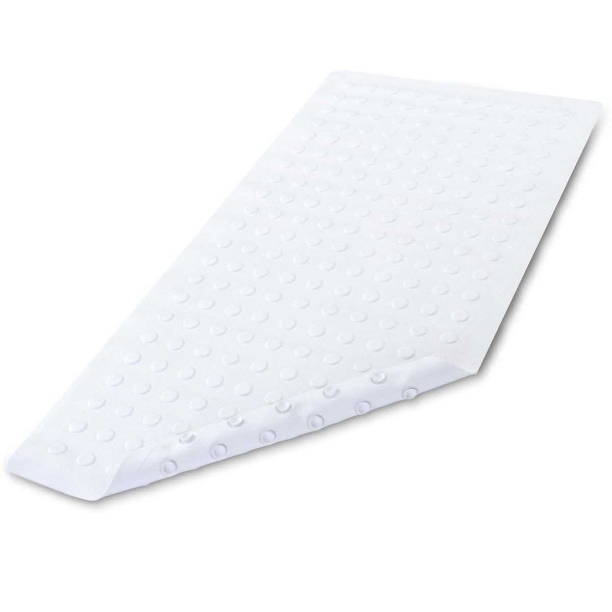 SlipX Solutions Natural Rubber Non Slip Bath Mat for Tub, 18x36, White