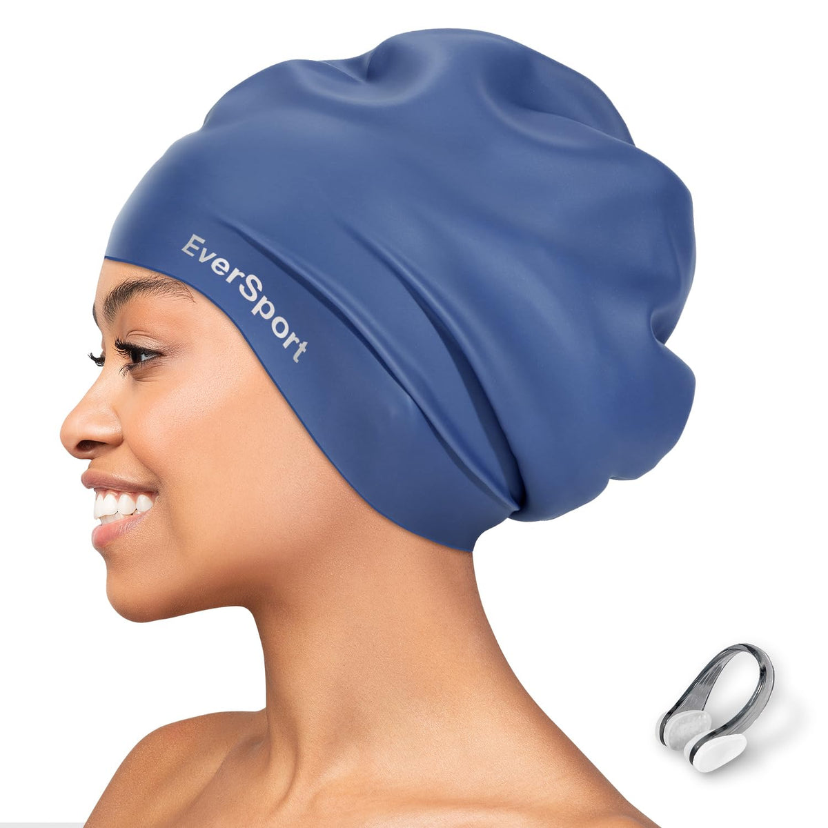 Large Swim Cap for Braids and Dreadlocks Waterproof Women Men Keep Hair Dry