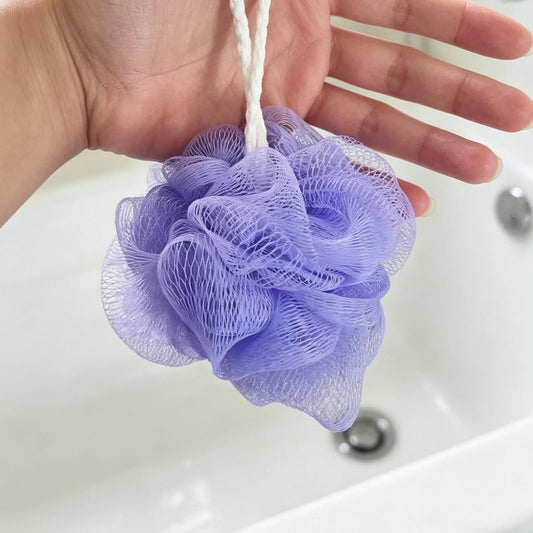 20 Pack Mini Loofah Sponge for Shower, Travel Size Bath Sponges Mesh Shower Puff Bath Pouf with Hanging Loop, Body Scrubber for Kids Women Men