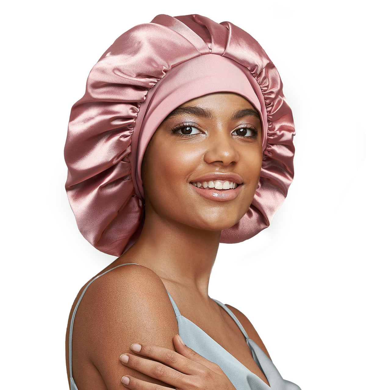 Umisleep 22 Momme Silk Lined Bonnet for Sleeping Women, Double Layer, Soft