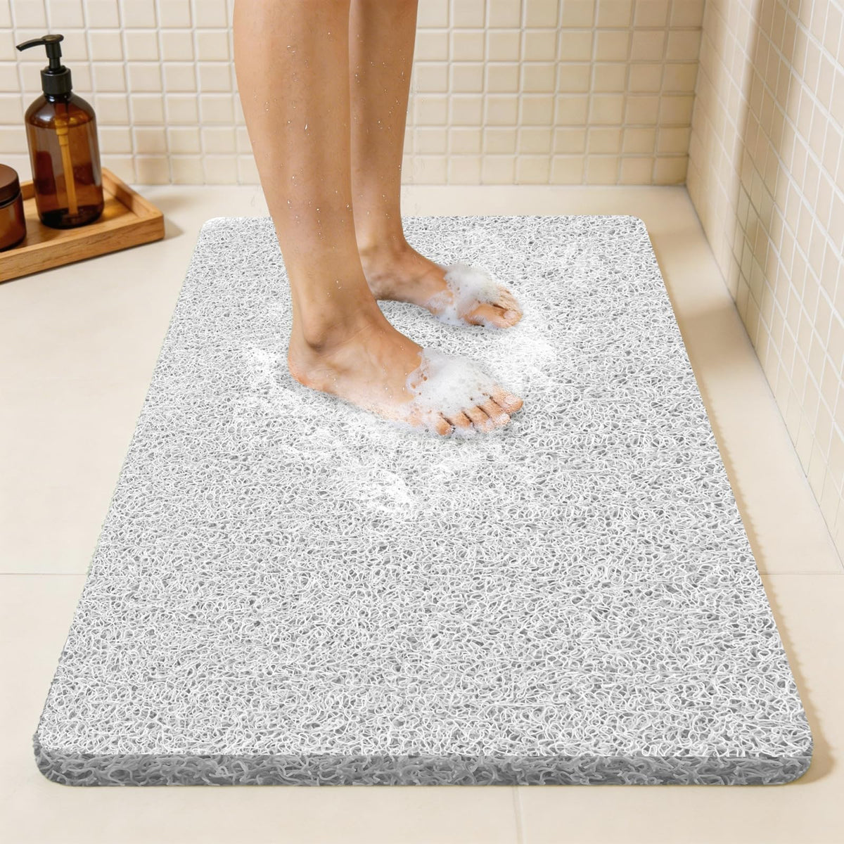 Joyhalo 17 * 24in Shower Mat Bathtub Mat Non Slip