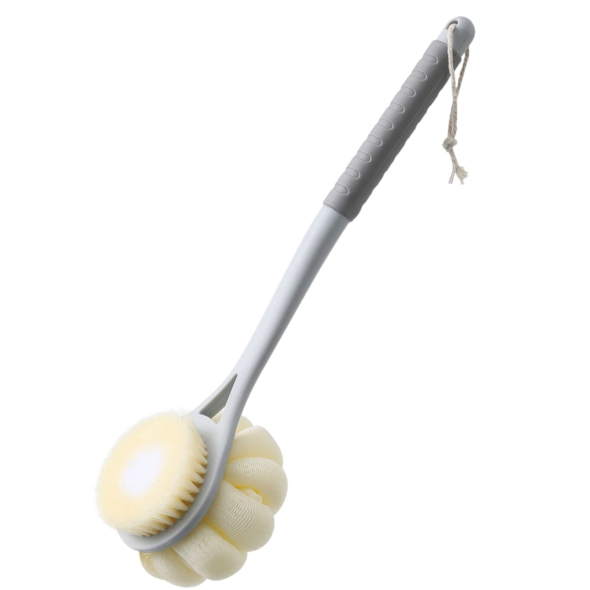 Shower Body Brush,Soft Bristles & Loofah Back Scrubber Bath Mesh Sponge