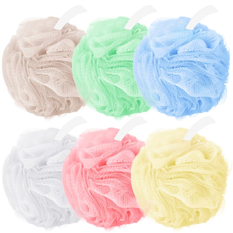 Amazerbst loofah,6 Pack Shower loofah loofah Sponge,Bath Sponge Body Scrubber for Women and Men