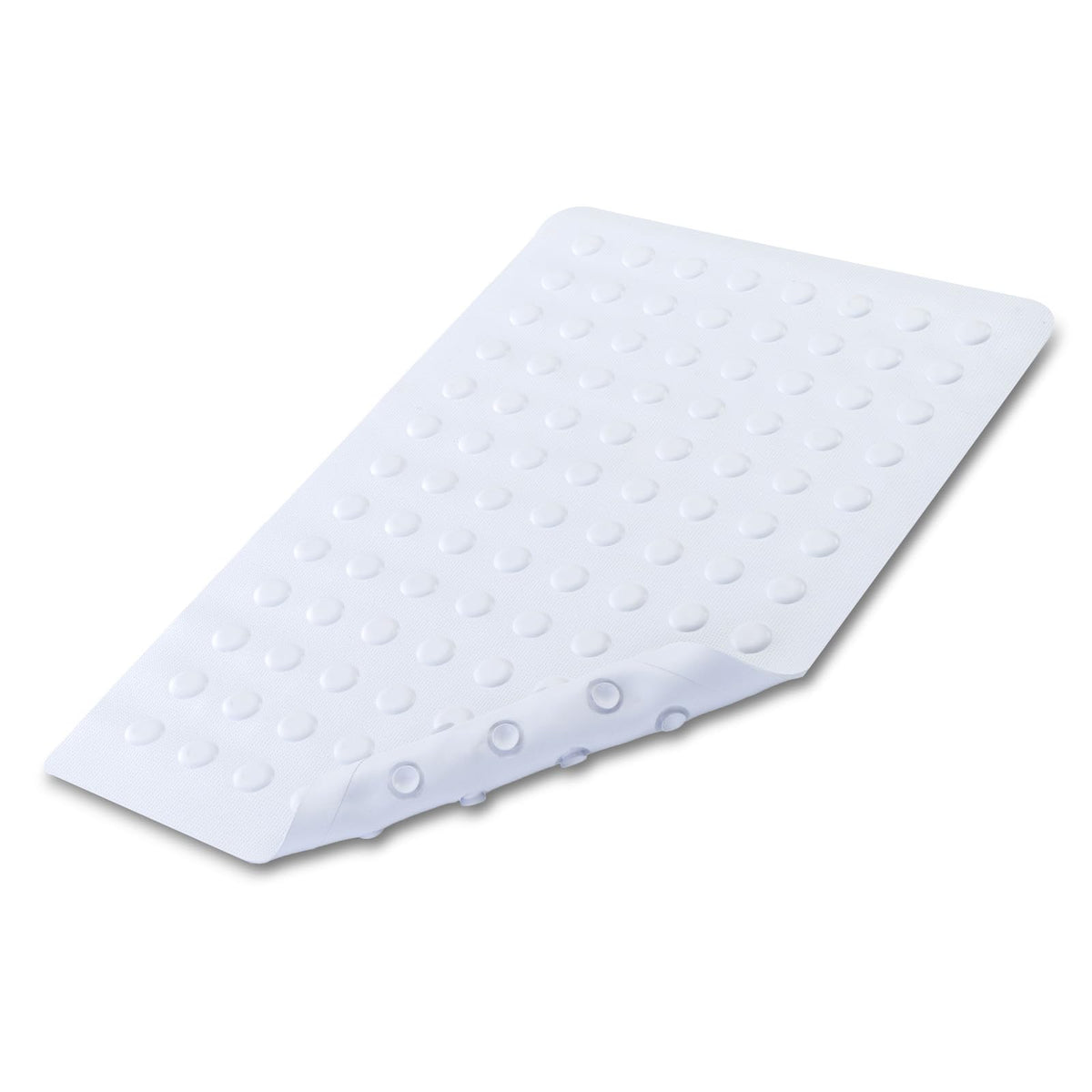 SlipX Solutions Natural Rubber Non Slip Bath Mat for Tub, 18x36, White