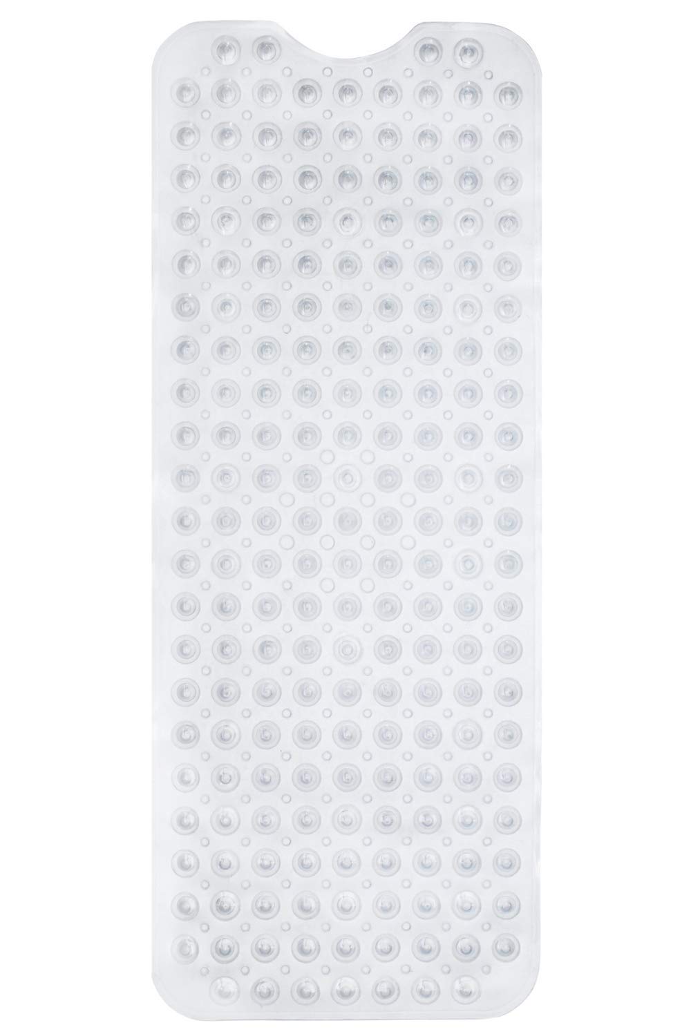 ENKOSI Bath Mat - Large Non Slip Bathtub & Shower Mat - Extra Long 40 x 16 Inch Bathroom Mats for Tub Nonslip Anti Slip Bathmats (40x16 Charcoal 1-Pack)