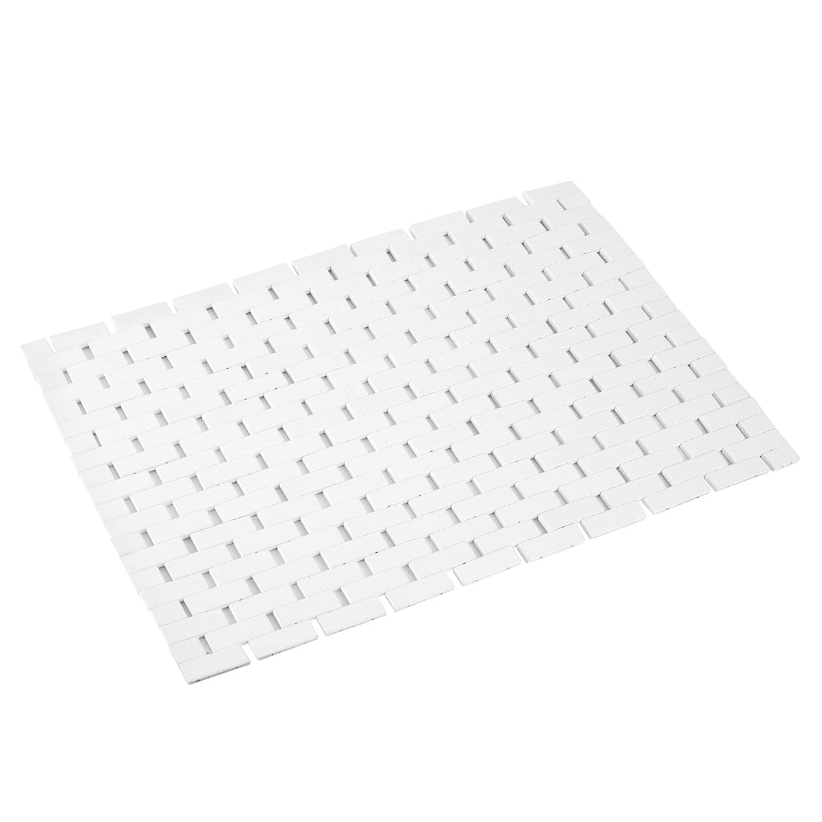 Rayon derived from Bamboo Bath Mat Bathroom Rugs Floor Wood Shower Bathtub Waterproof Non Slip Accessories 16x24 Inch Easy to Clean, Natural, 1 pc