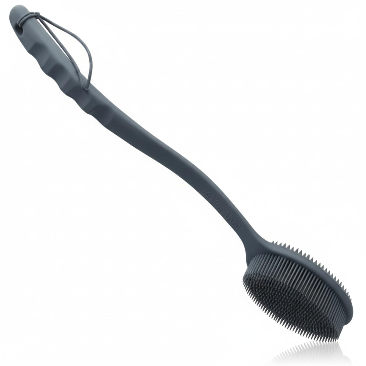 Avilana Premium Silicone Body Scrubber - Trusted Since 2017 - SGS Certified Food Grade Dual Sided Bath Brush, Quick-Dry Exfoliating Loofah Alternative, Massage Brush Sensitive Skin Women Men