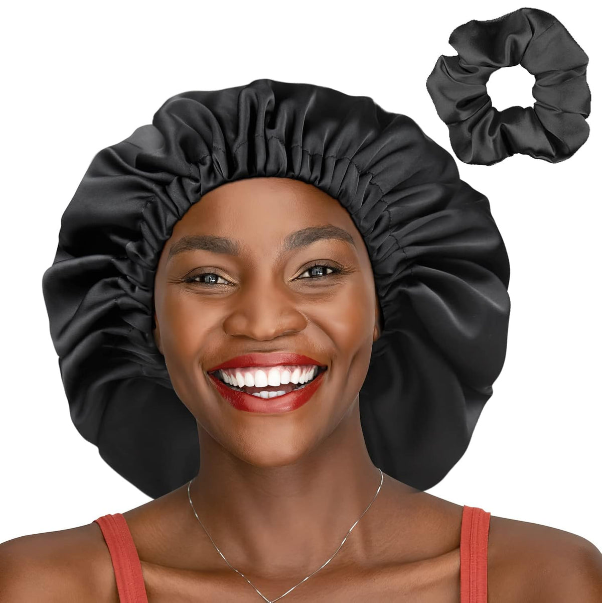 Large Bonnet for Black Women Satin Sleeping