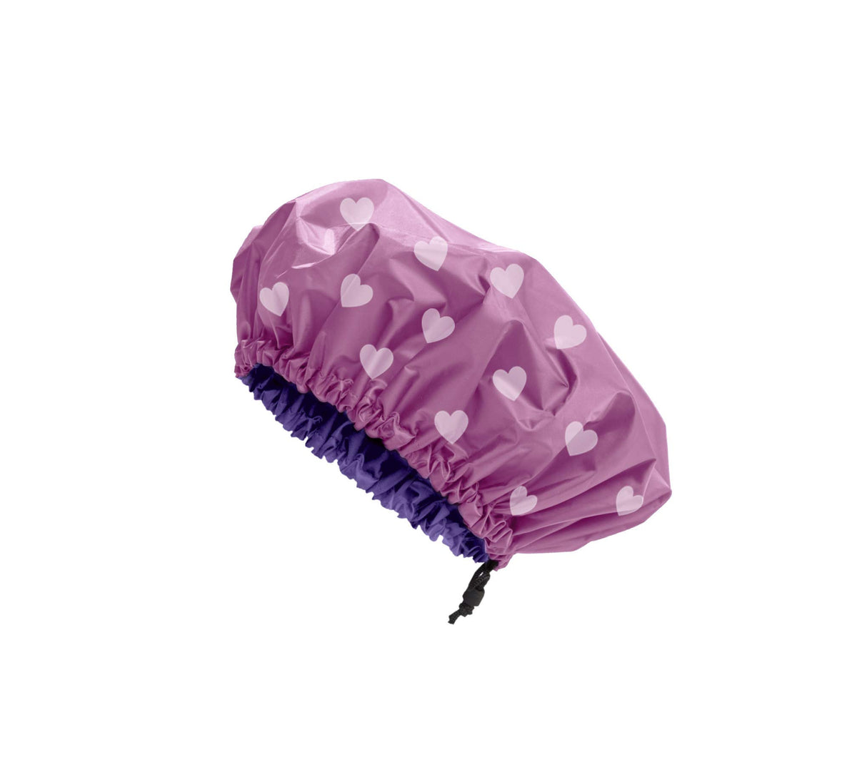 Glow by Daye Satin Lined Shower Cap, Adjustable and Waterproof with Satin Interior for Hair Protection, Large (Muse)