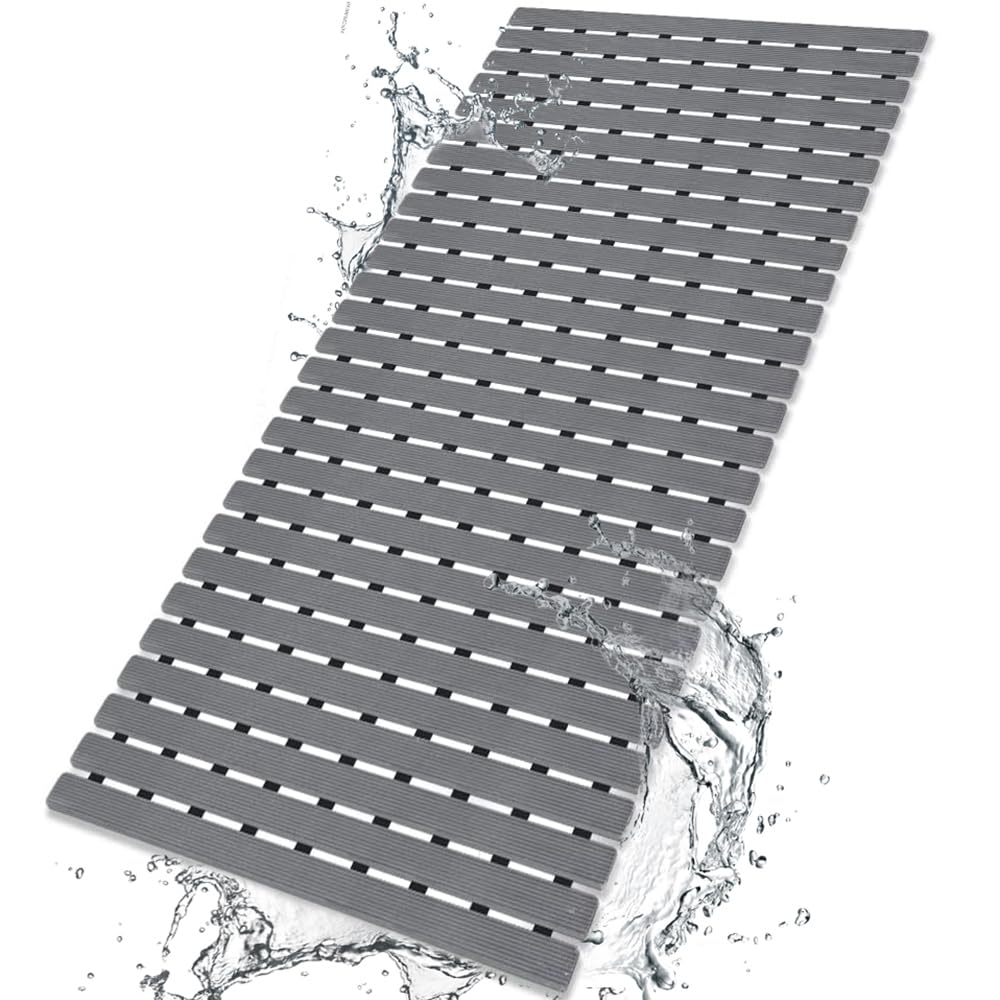 BEMISO Shower Mat Non Slip Bathtub Mat 27.5 x 15.7 Inch Bath Mat for Tub