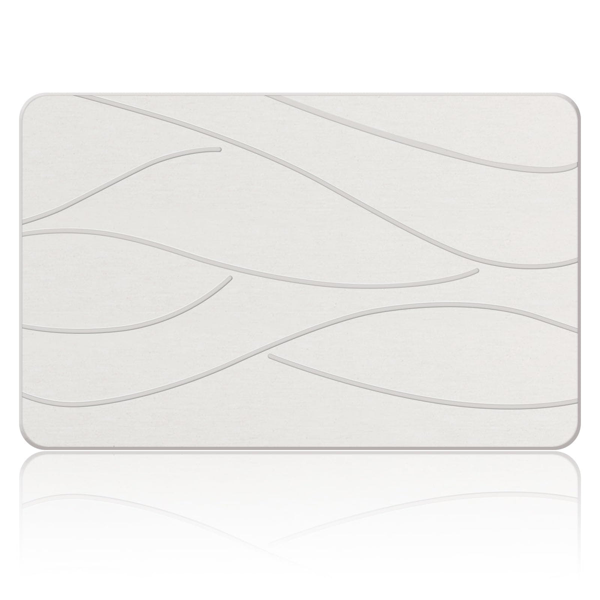 VEELOIM Stone Bath Mat, Diatomaceous Earth Bath Mat, Shower Mat Grey