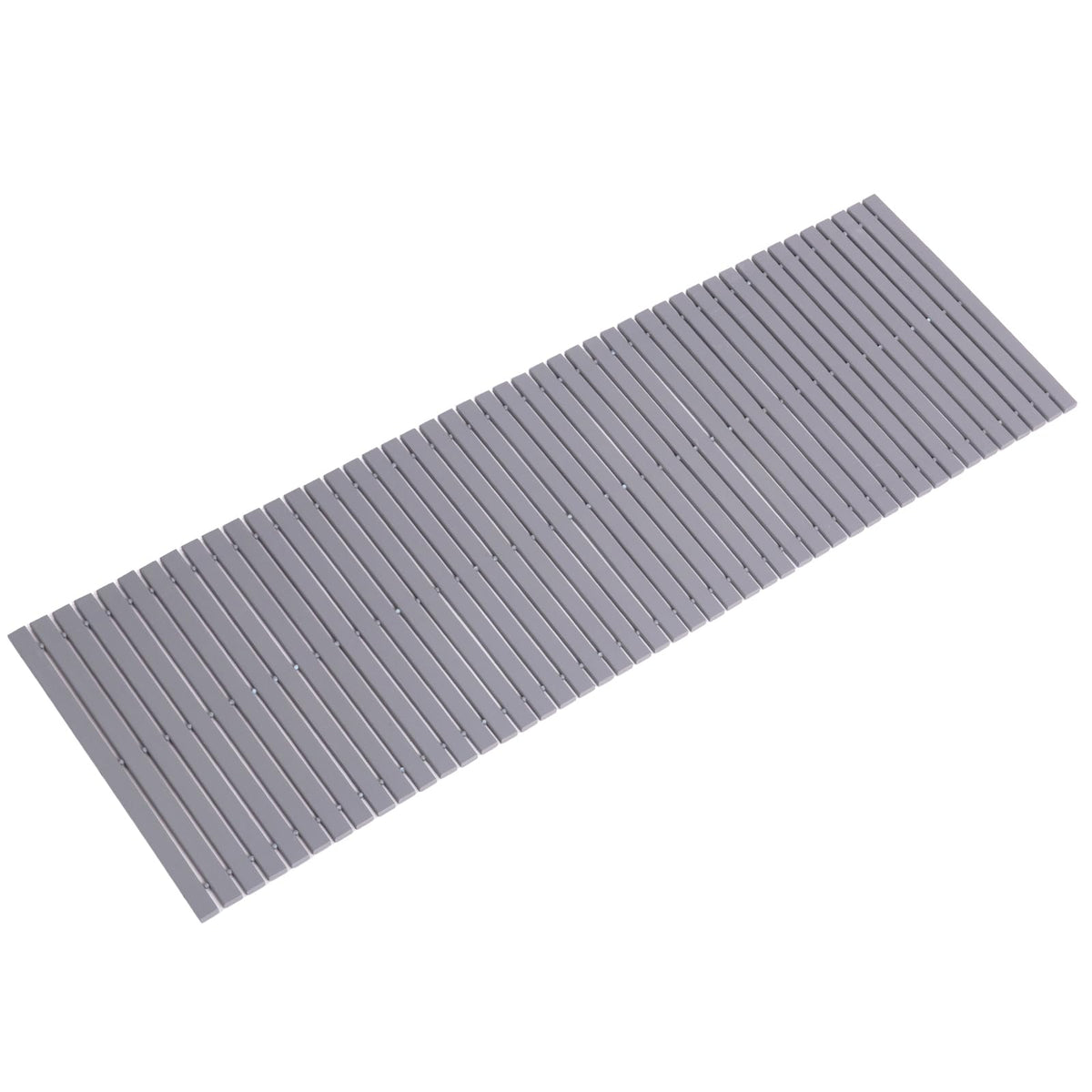 Rayon derived from Bamboo Bath Mat Bathroom Rugs Floor Wood Shower Bathtub Waterproof Non Slip Accessories 16x24 Inch Easy to Clean, Natural, 1 pc