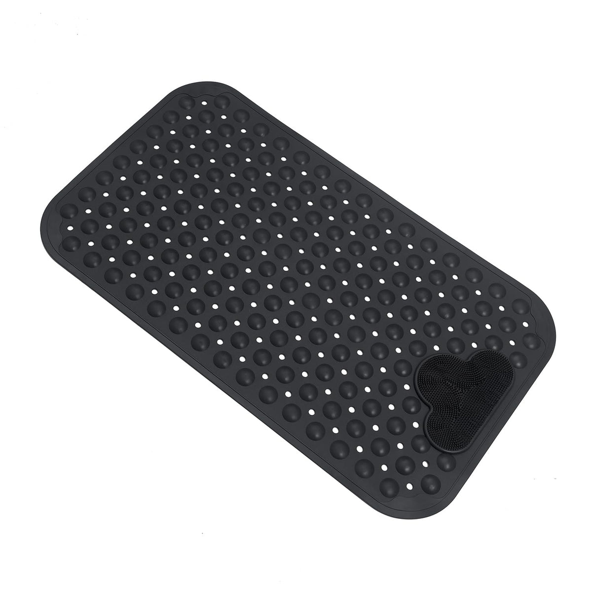 Bath Tub Mat Shower Mat Non Slip Bathtub Mats with Suction Cups Bath Mat for Tub Bathroom Mats 28" X 16" Machine Washable (Gray)