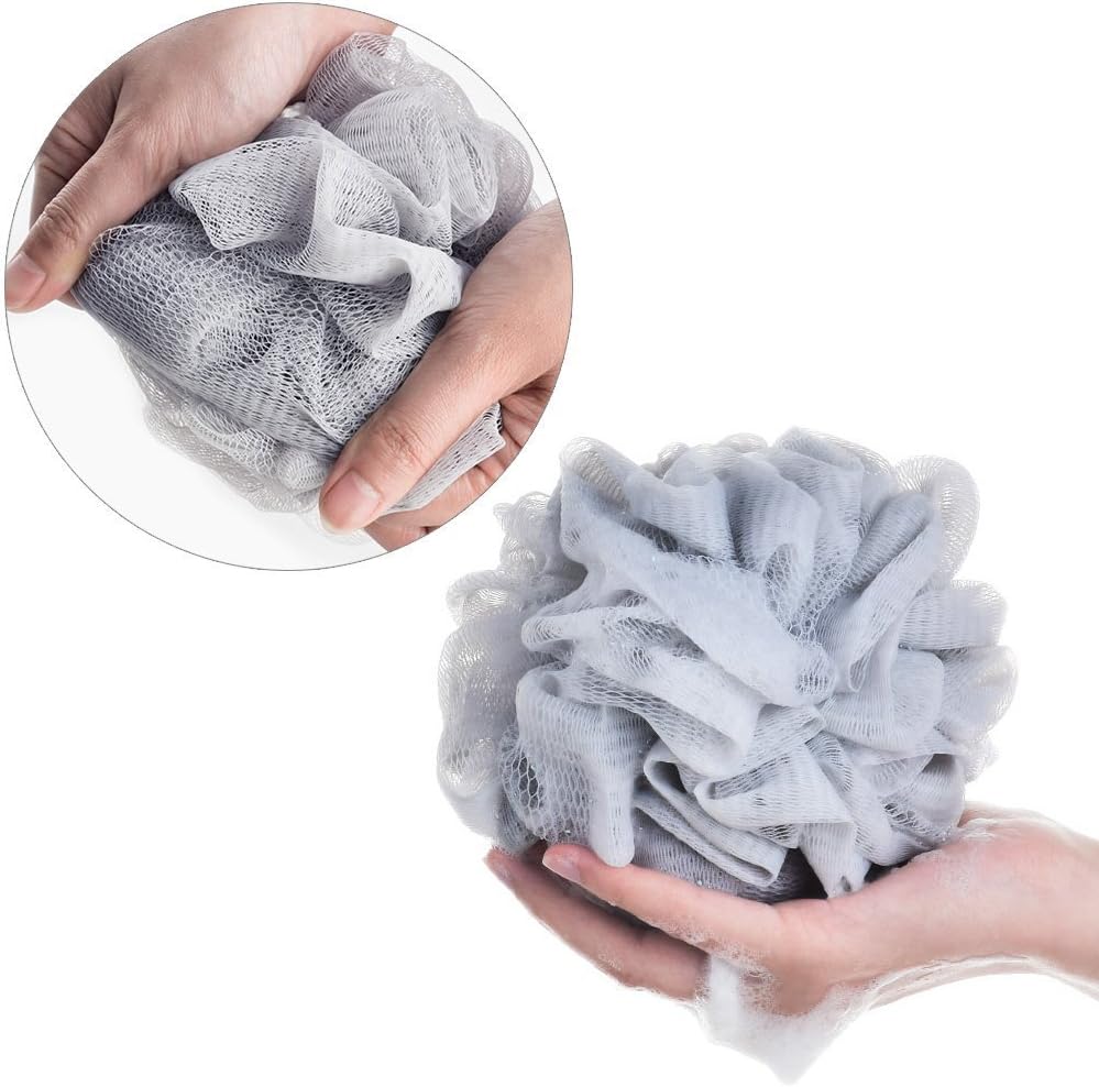 BTYMS 6 Pcs Shower Pouf 60g Bath Loofah Shower Sponge Loofahs Exfoliating Mesh Puff Body Wash Sponge