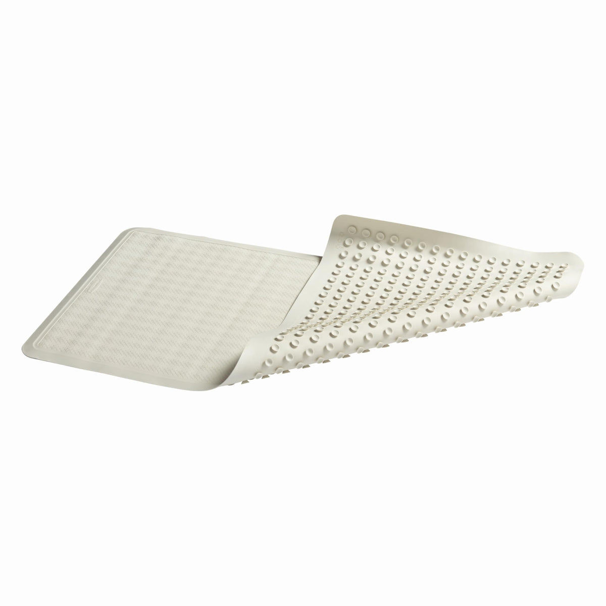 Rubbermaid Commercial Products Safti-Grip Bath Mat, Medium, White, Suction-Backed, Non-Slip for Commercial/Residential Use for Shower Stall/Bathtub/Bathroom