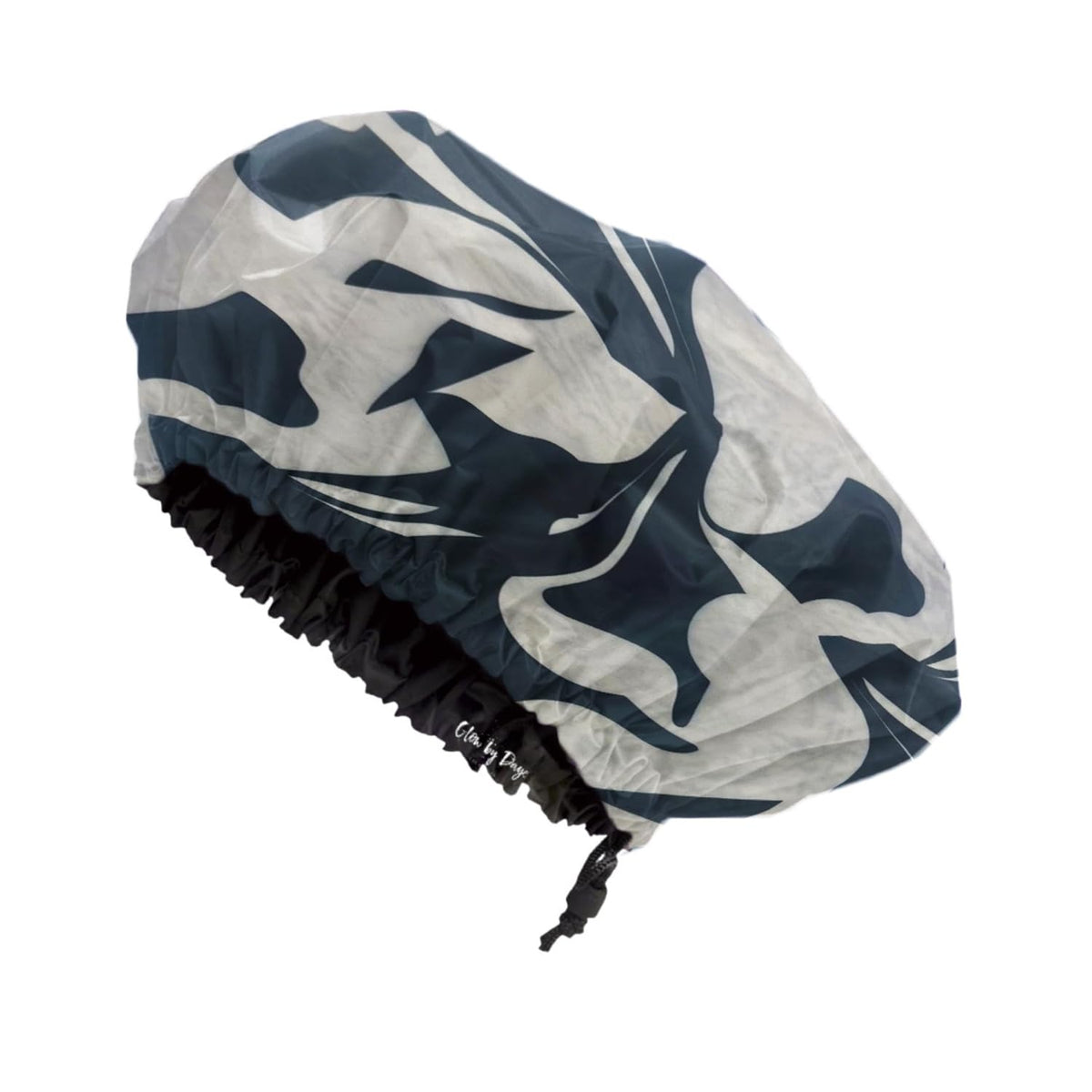Glow by Daye Satin Lined Shower Cap, Adjustable and Waterproof with Satin Interior for Hair Protection, Large (Muse)