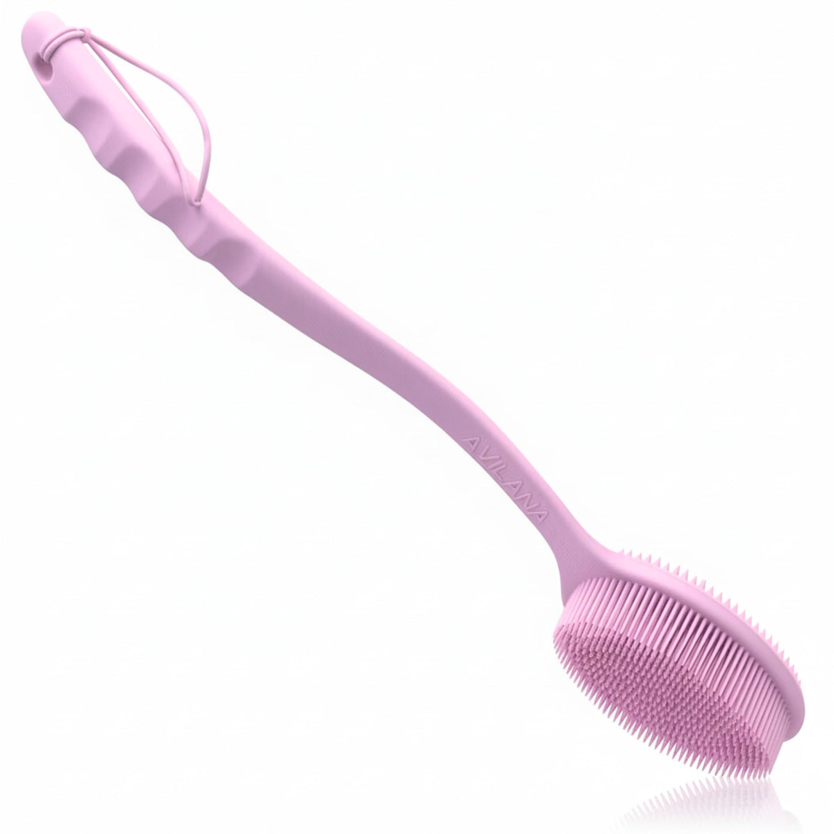 Avilana Premium Silicone Body Scrubber - Trusted Since 2017 - SGS Certified Food Grade Dual Sided Bath Brush, Quick-Dry Exfoliating Loofah Alternative, Massage Brush Sensitive Skin Women Men
