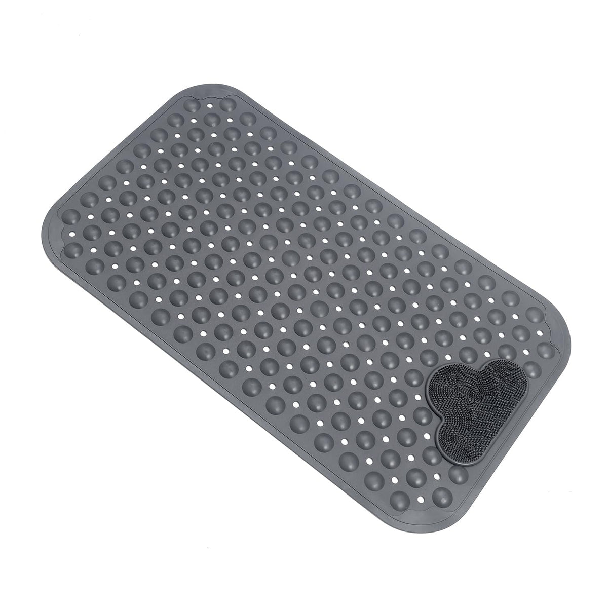 Bath Tub Mat Shower Mat Non Slip Bathtub Mats with Suction Cups Bath Mat for Tub Bathroom Mats 28" X 16" Machine Washable (Gray)