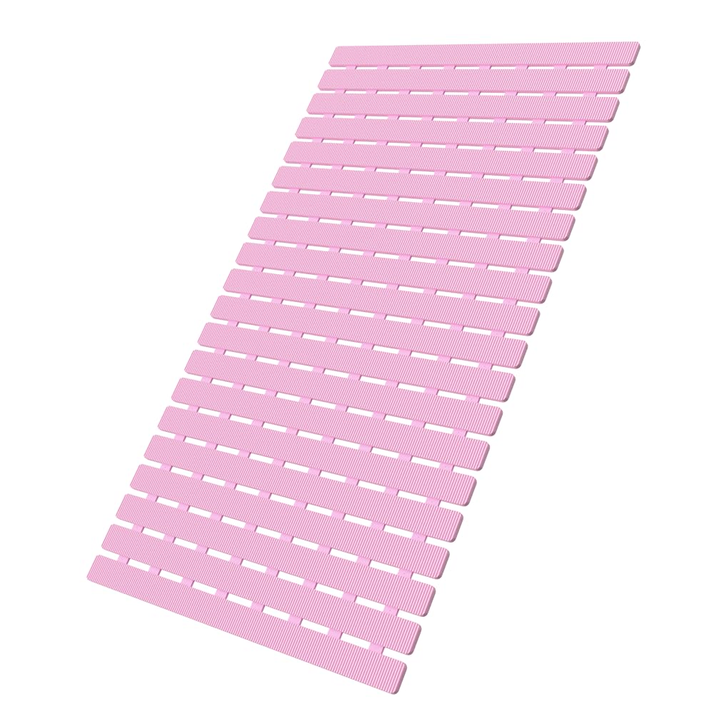 MBOSS Bath Tub Shower Mat Non Slip Bathtub Mats for Bathroom Shower Floor Mat Bath Mats for Shower Tub Anti Slip Shower Mat with Drain Hole and Large Suction Cups (Black, 27.5 X 15.7 Inch)