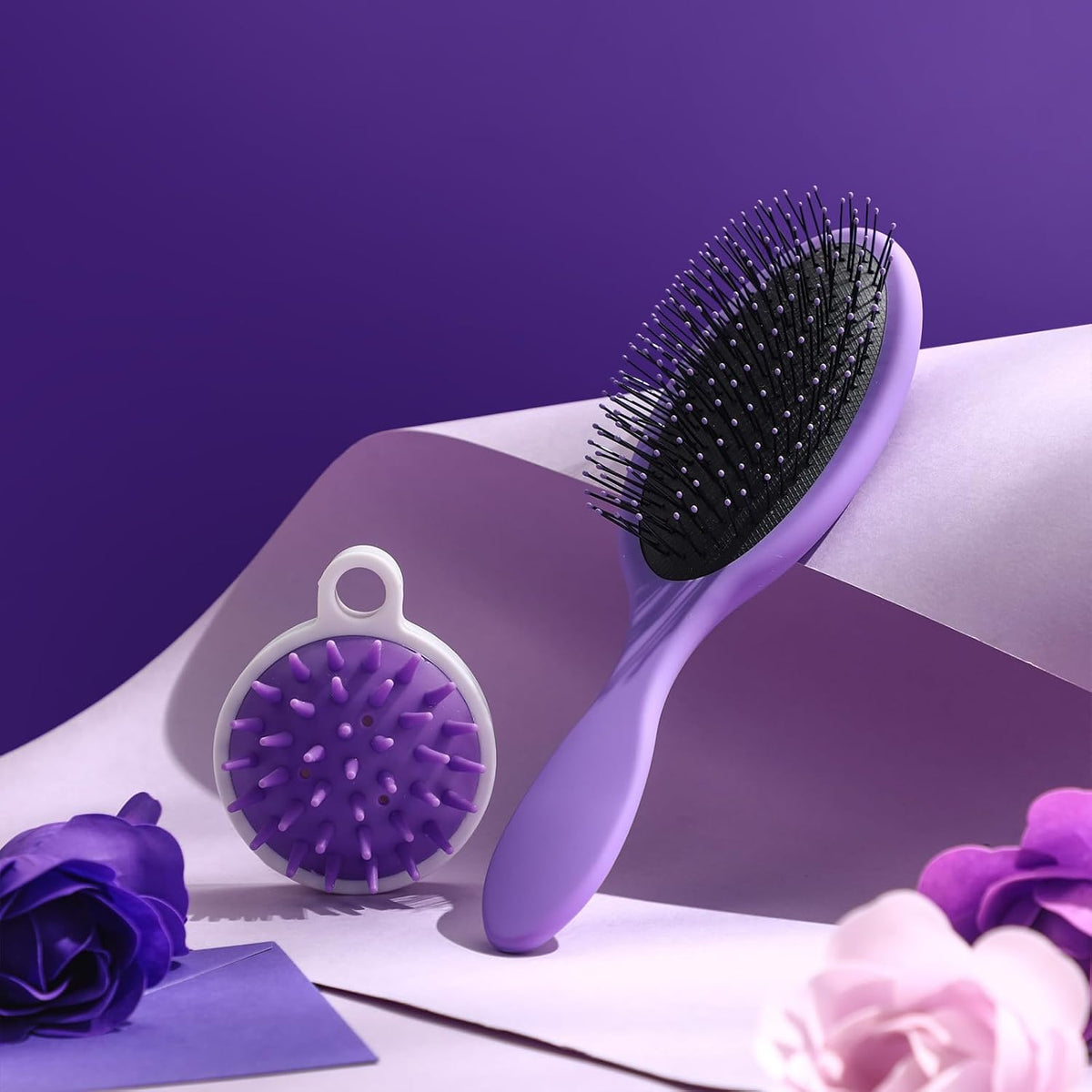 Sawysine 12 Pcs Hair Care Set for Women, Purple Spa Gift Kit