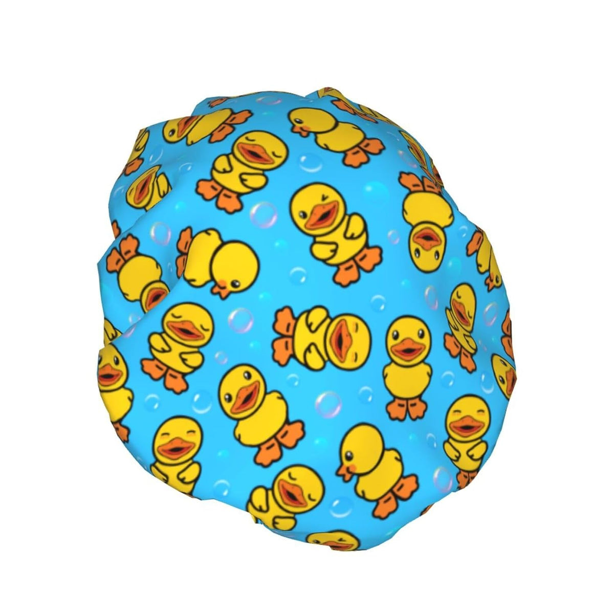 Yellow Rubber Duck Shower Cap Gifts For Womens Mens Waterproof Adjustable