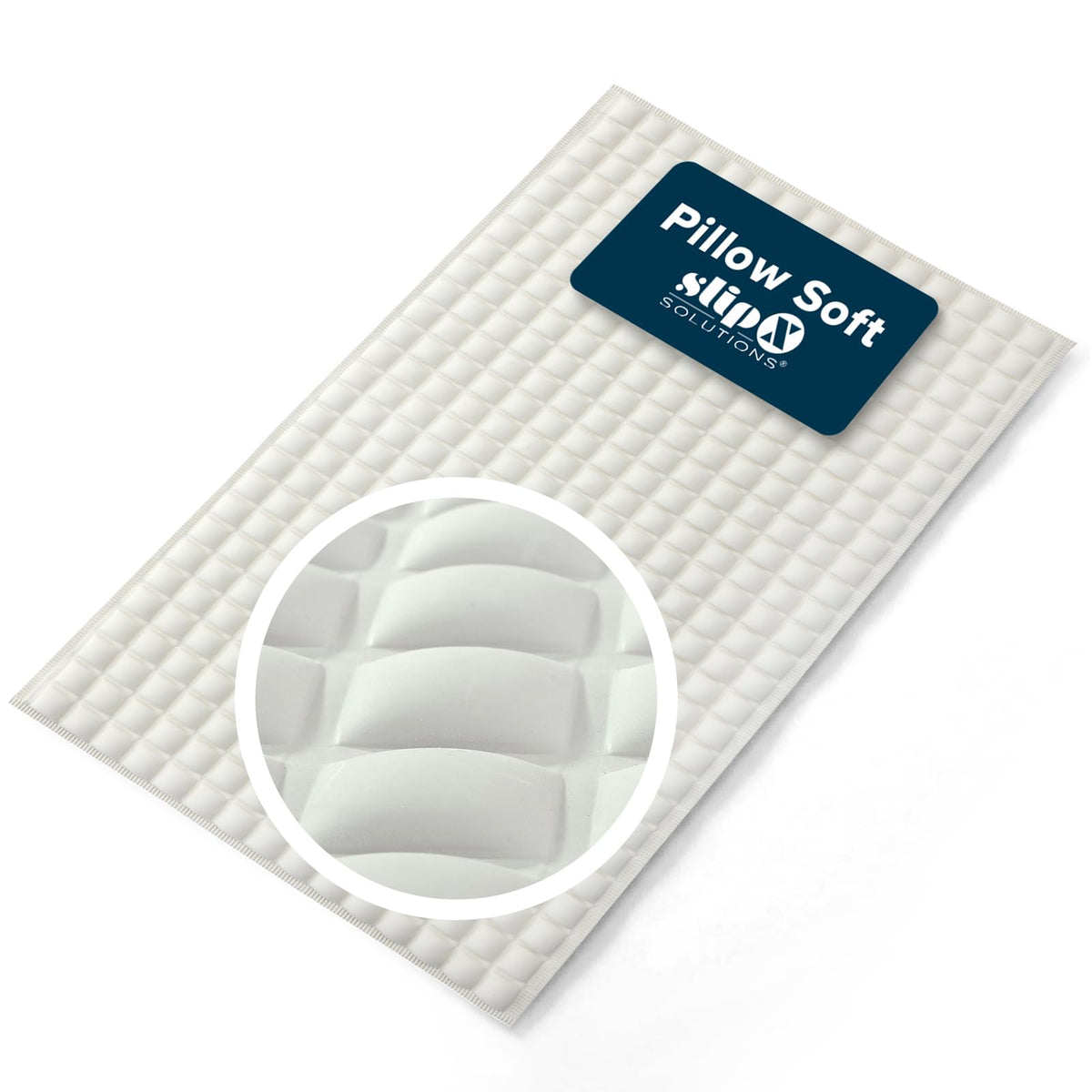 SlipX Solutions Pillow Top Soft Padded Non Slip Bathtub Mat, 27x15.5, Gray