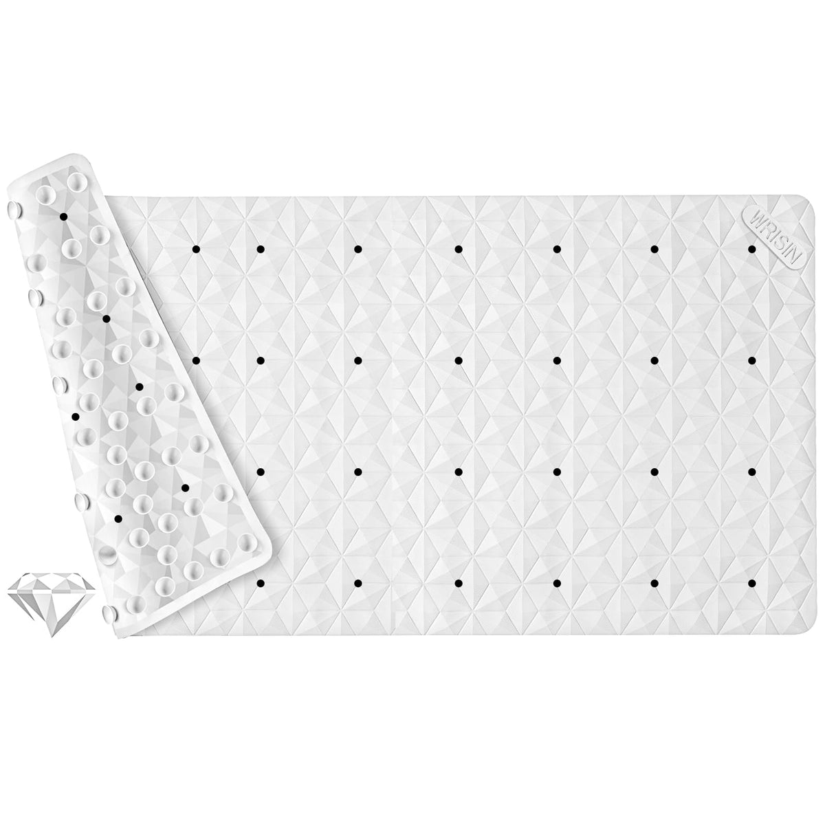 Non Slip Bathtub Mat for Bath Tub Shower - 241 Vacuum Suction Cups