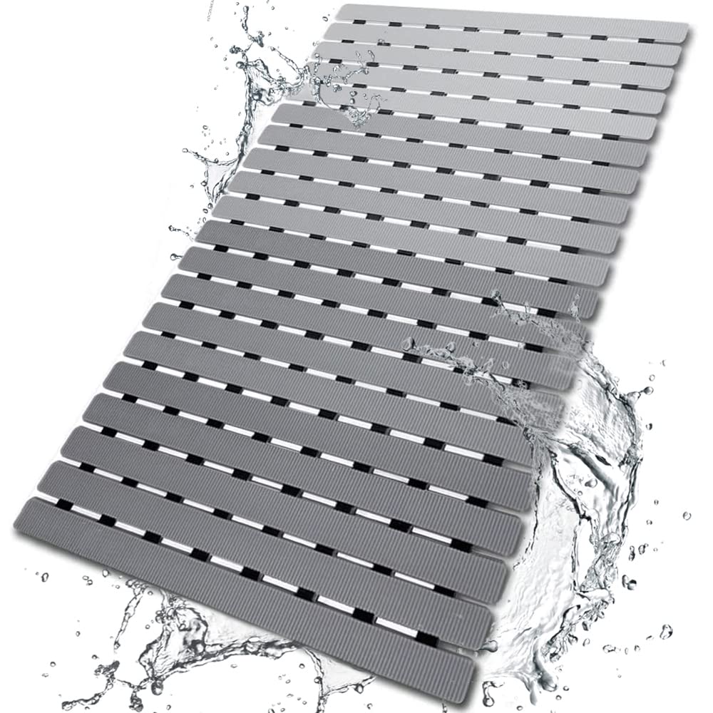 BEMISO Shower Mat Non Slip Bathtub Mat 27.5 x 15.7 Inch Bath Mat for Tub
