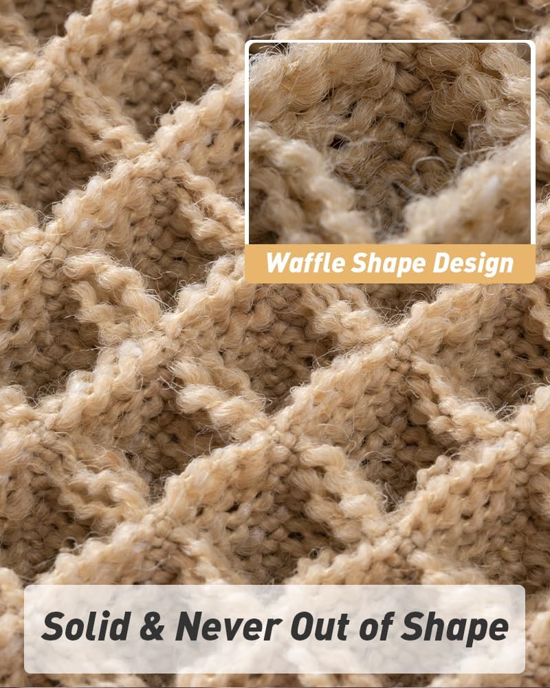 Upgraded Waffle Bath Mat Ultra Absorbent Non Slip Bathroom Mat, 18" x 30"