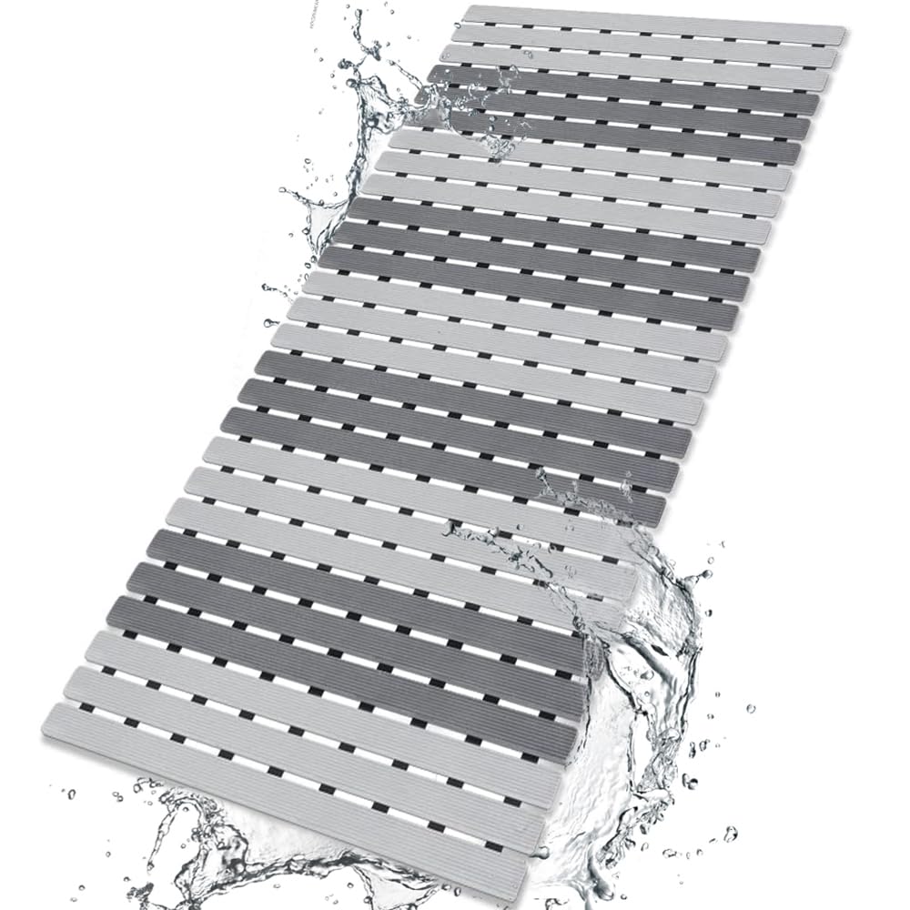 BEMISO Shower Mat Non Slip Bathtub Mat 27.5 x 15.7 Inch Bath Mat for Tub