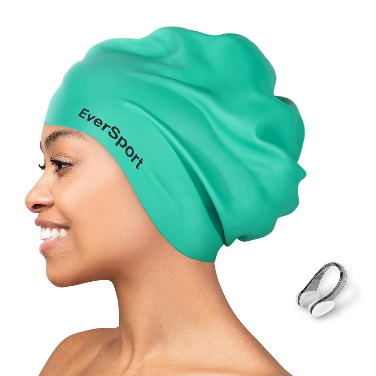 Large Swim Cap for Braids and Dreadlocks Waterproof Women Men Keep Hair Dry
