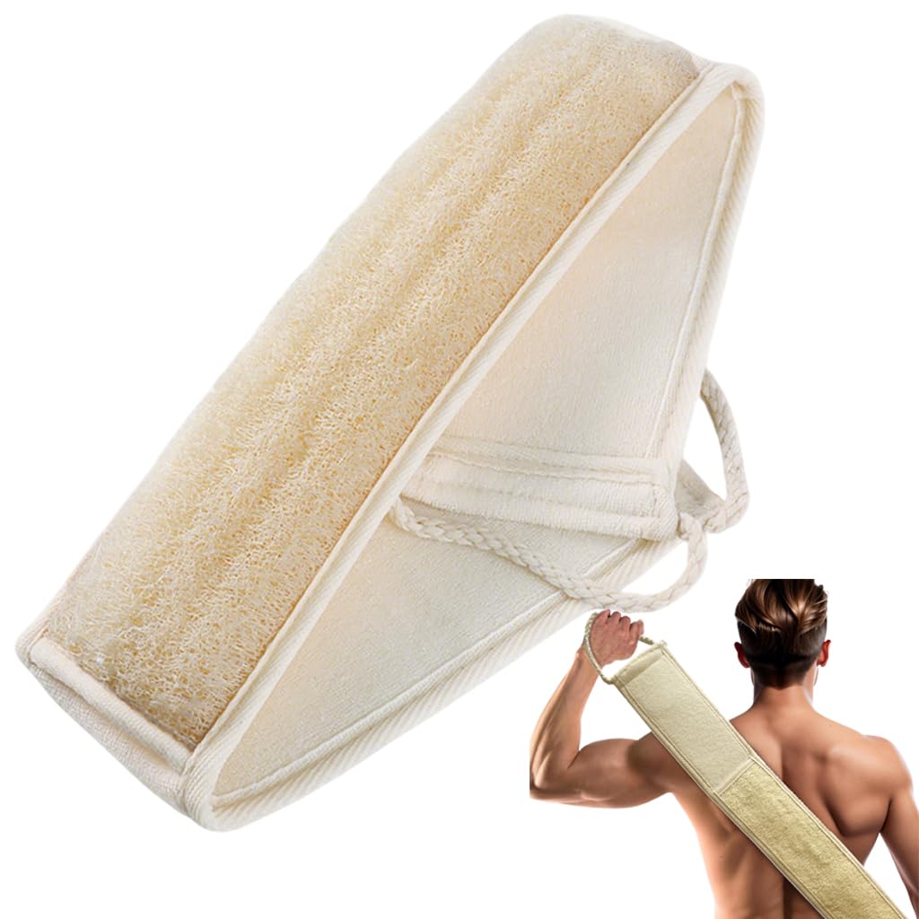 Natural Loofah Body Scrubber Sponge,3 Pack