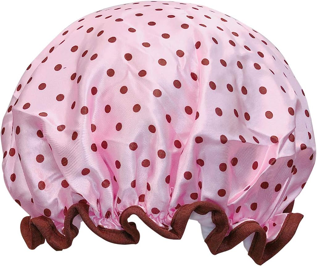 allydrew Reusable Women's Waterproof Shower Caps for Long Hair, Mermaids