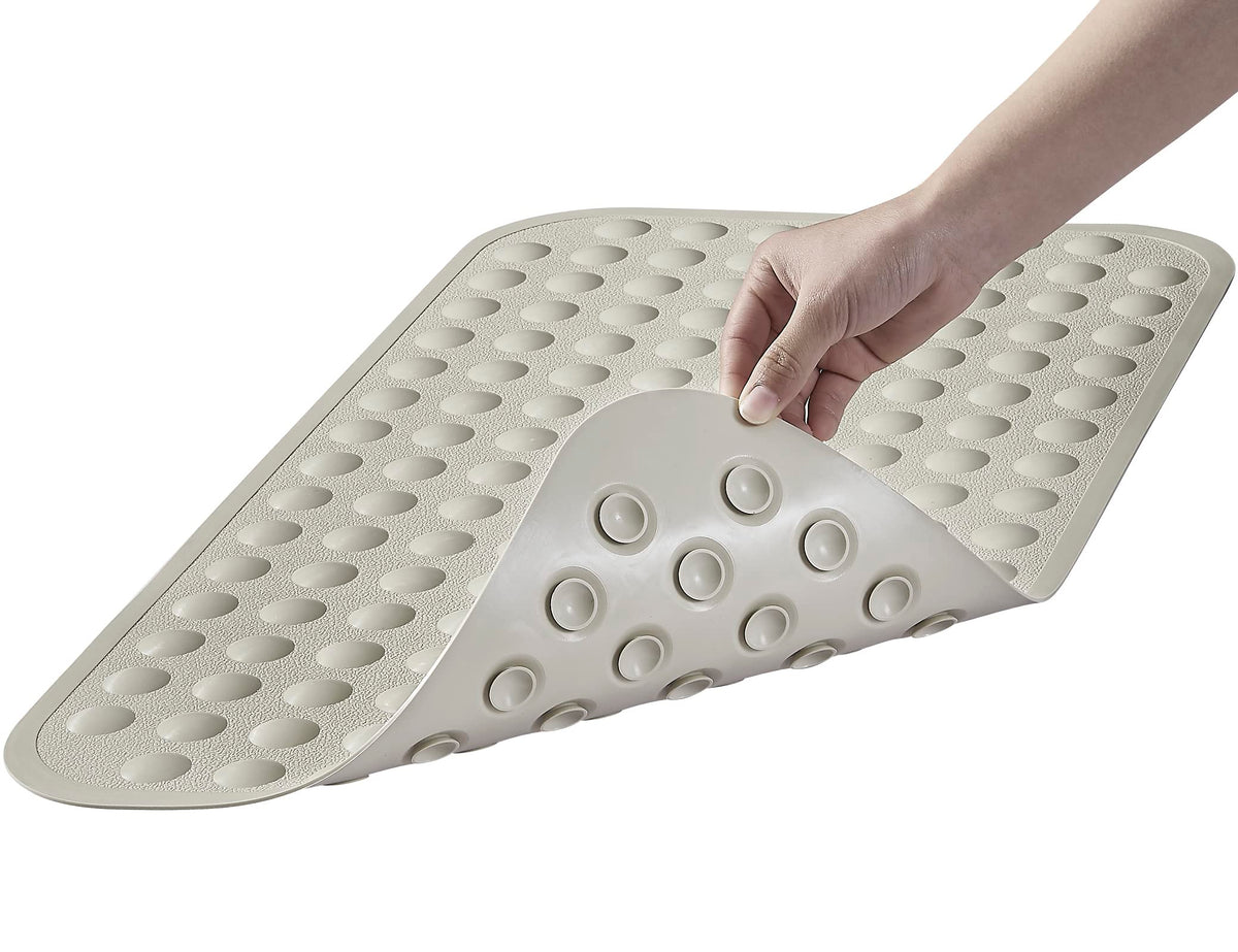 Yanzifly Bathtub Mat Non Slip Bath Mat for Tub Silicone Soft Bath Tub Mat Non Slip Shower Mats, Suction Cups Bath Tub Anti Slip Matt for Familu Use, Machine Washable - Navy Blue
