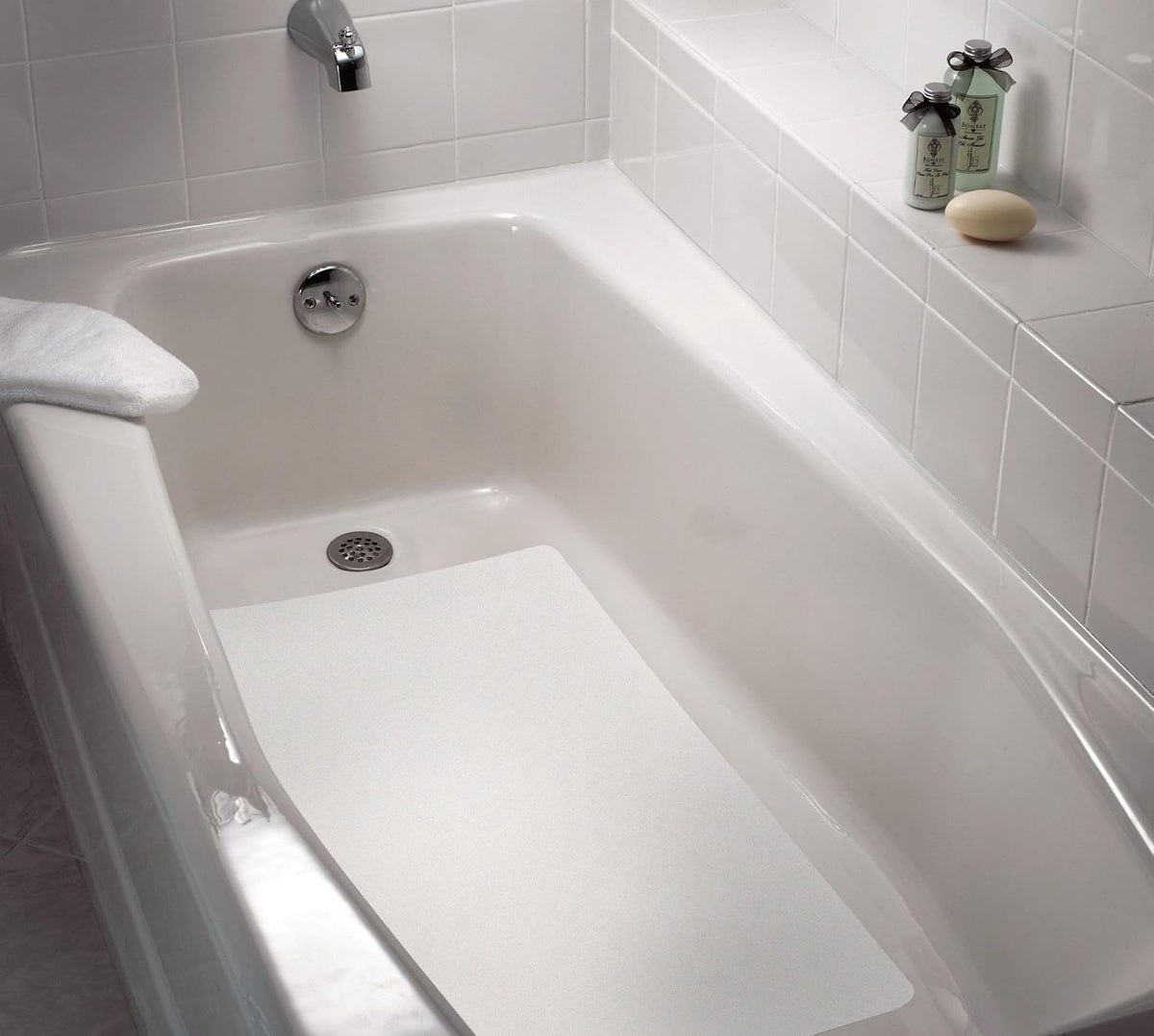 Moen DN7050 Home Care Bathtub Safety Glacier Tread Mat, Glacier