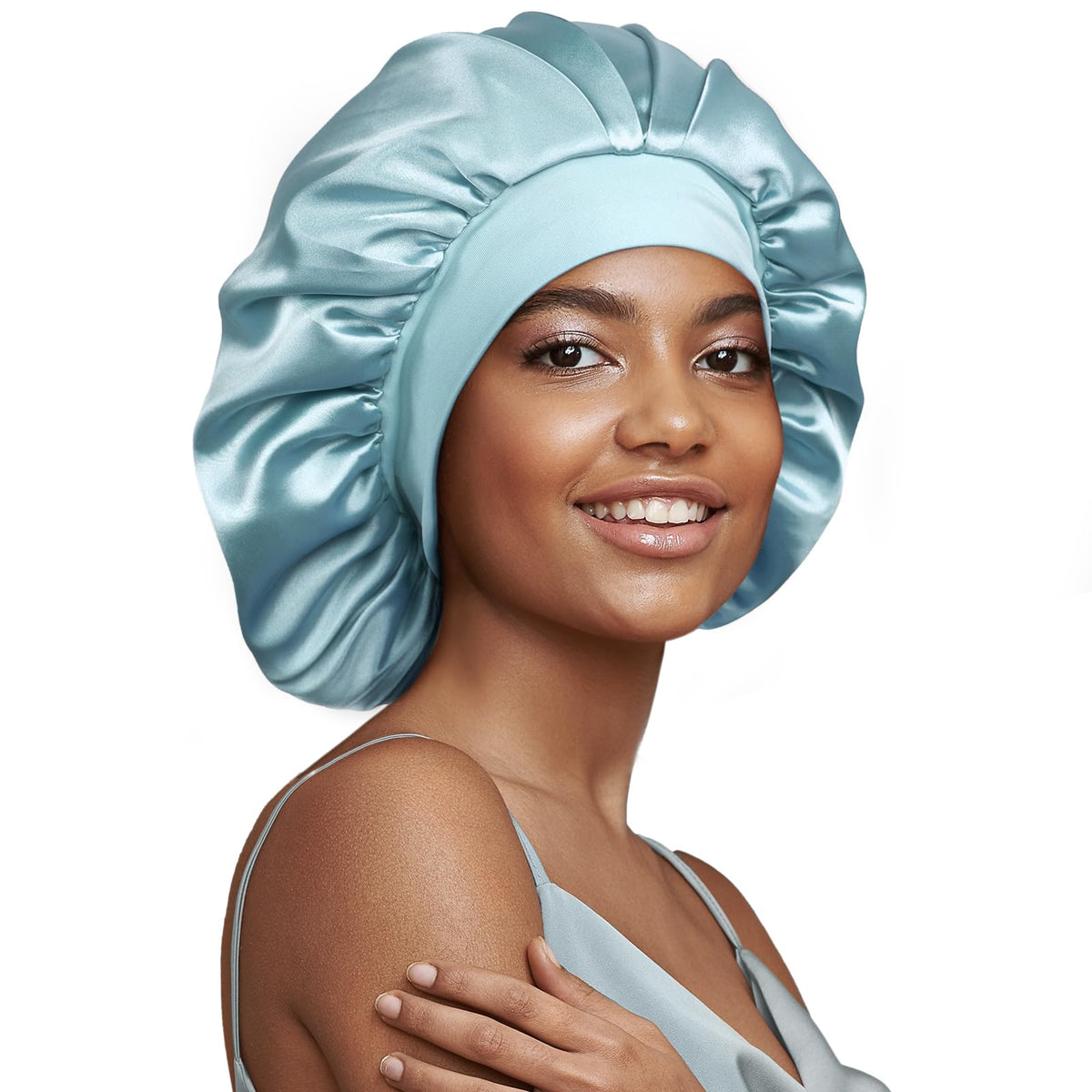 Umisleep 22 Momme Silk Lined Bonnet for Sleeping Women, Double Layer, Soft