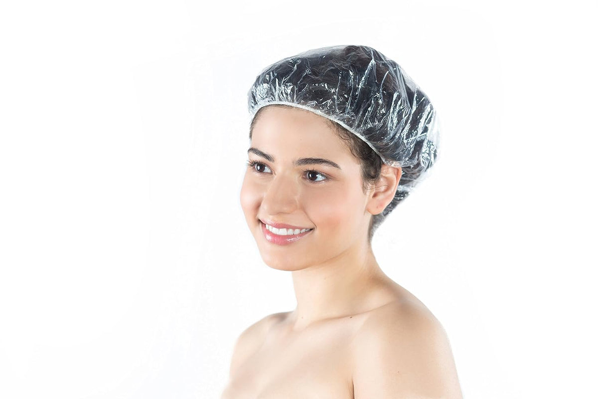 Diane Disposable Clear Processing Hair Caps for Salons & DIY, 100-Pack