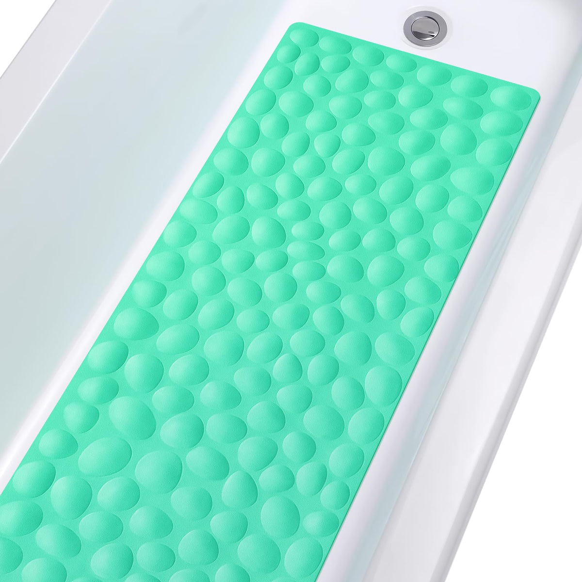 Non-Slip Bathtub Mat OTHWAY Soft Rubber Bathroom Bathmat with Strong Suction Cups (Grey)