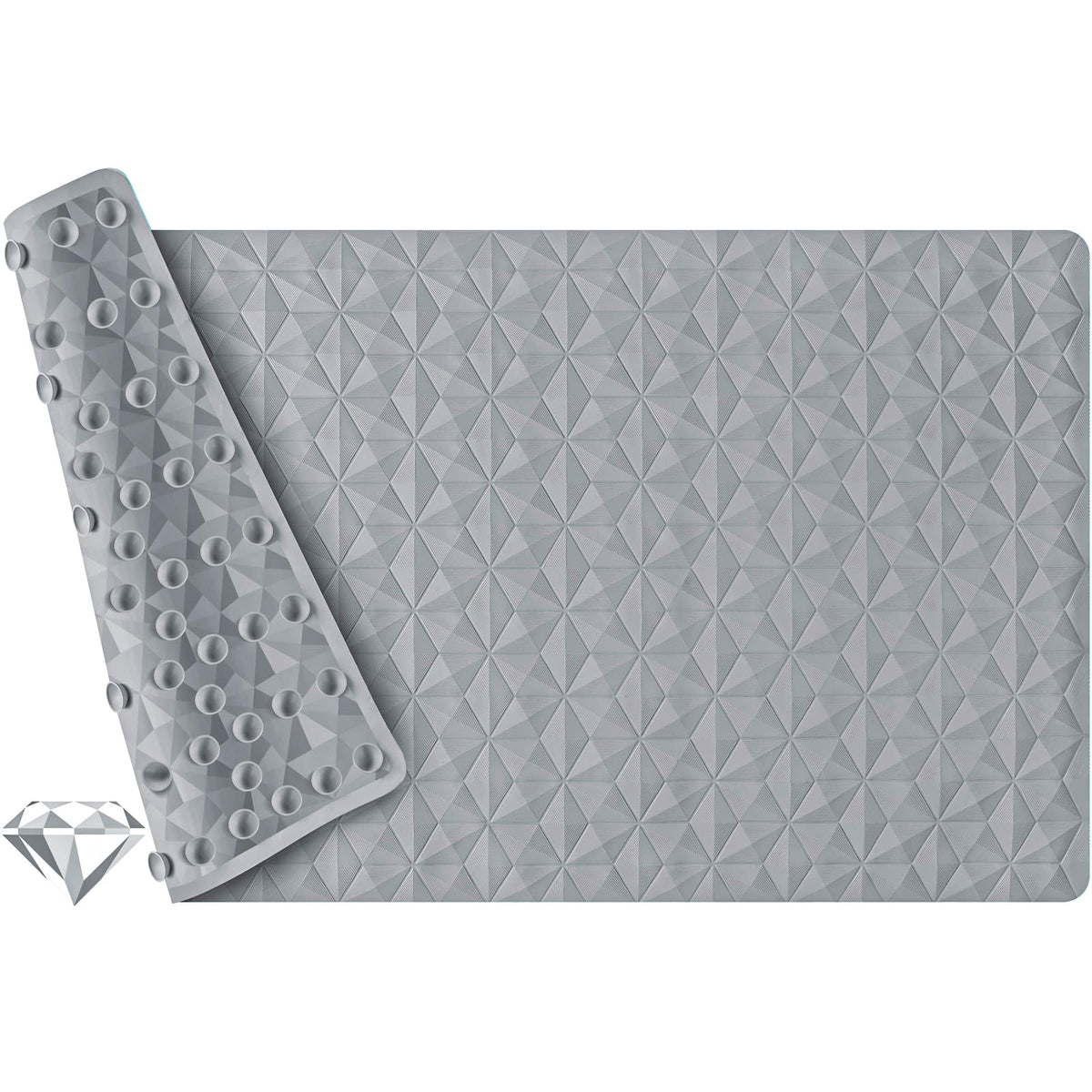 Non Slip Bathtub Mat for Bath Tub Shower - 241 Vacuum Suction Cups