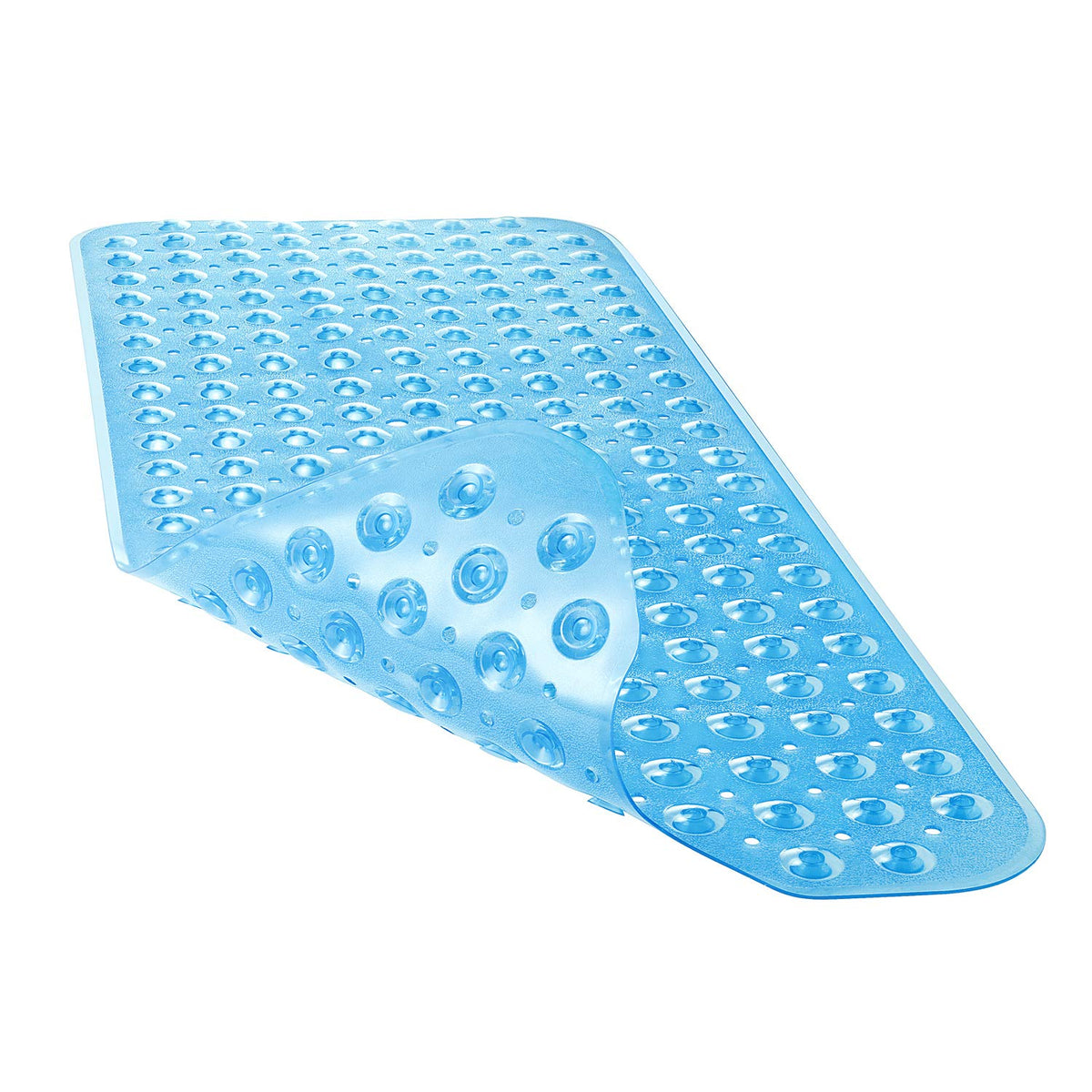 YINENN Bath and Shower Safety Mats 40x16 inch, Non Slip with Suction Cups for Bathroom Stall and Tub Floor, Extra Large and Machine Washable, Drain Holes Keep Bathtub Clean, Light Green