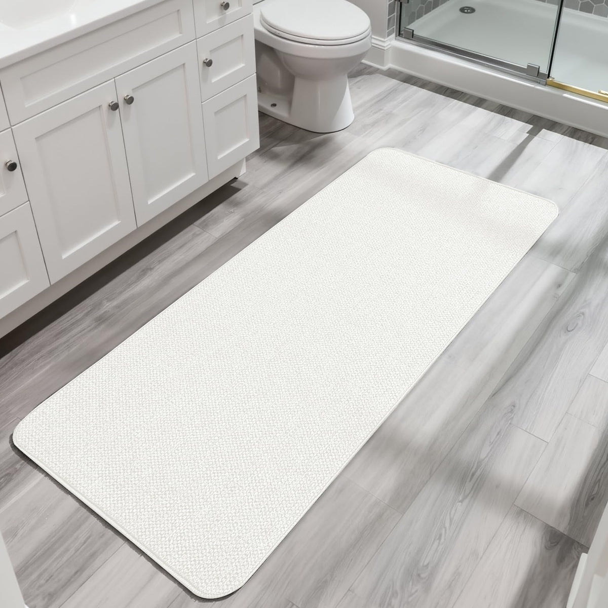 Bath Mat,Ultra Thin Bathroom Rugs,Rubber Bath Mats for Bathroom,No Slip Bath Rugs,Quick Dry,Machine Washable,Low Pile,Absorbent,Shower Outside,Sink,Home Decor Accessories.Blue,1'5"x2'3"(17x27inch)