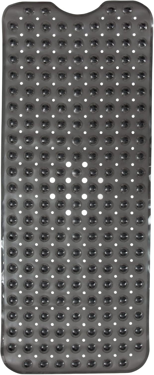 ENKOSI Bath Mat - Large Non Slip Bathtub & Shower Mat - Extra Long 40 x 16 Inch Bathroom Mats for Tub Nonslip Anti Slip Bathmats (40x16 Charcoal 1-Pack)