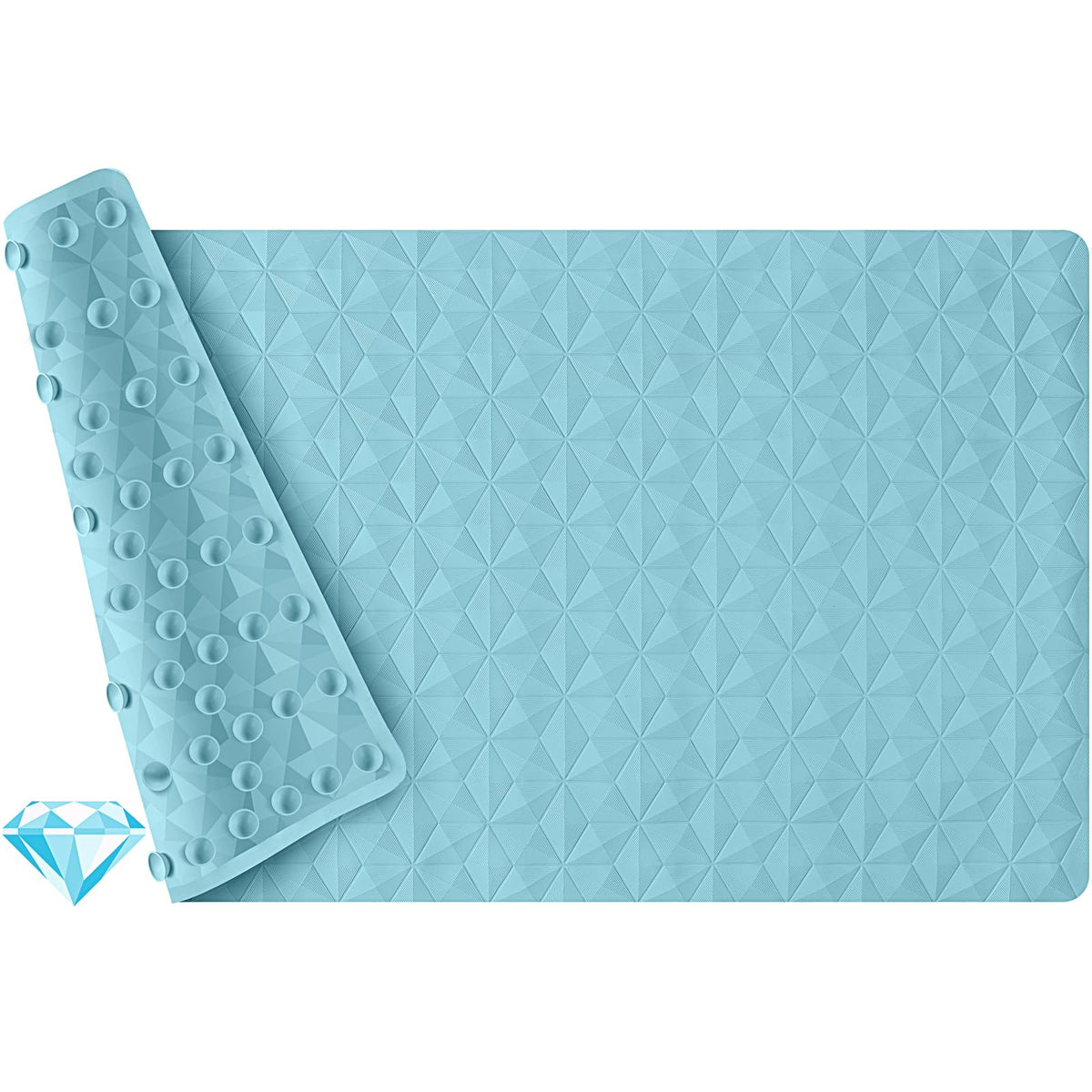 Non Slip Bathtub Mat for Bath Tub Shower - 241 Vacuum Suction Cups