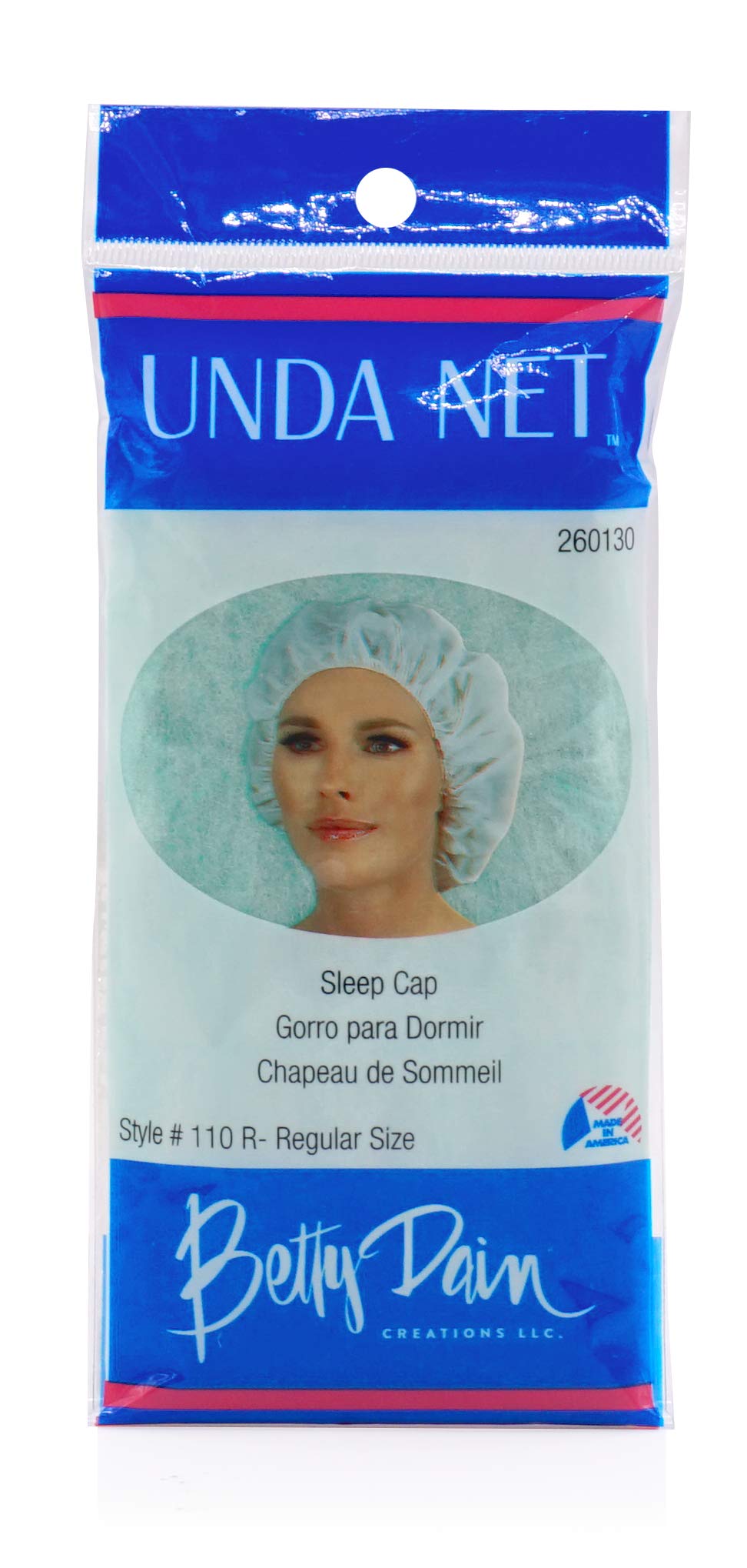 Betty Dain Unda Net Sleep Cap/Hairnet, Non-Woven Breathable Fabric, Protects Hair While You Sleep, Ideal for Industrial and Food Service Environments, XL, 24 Per Pack
