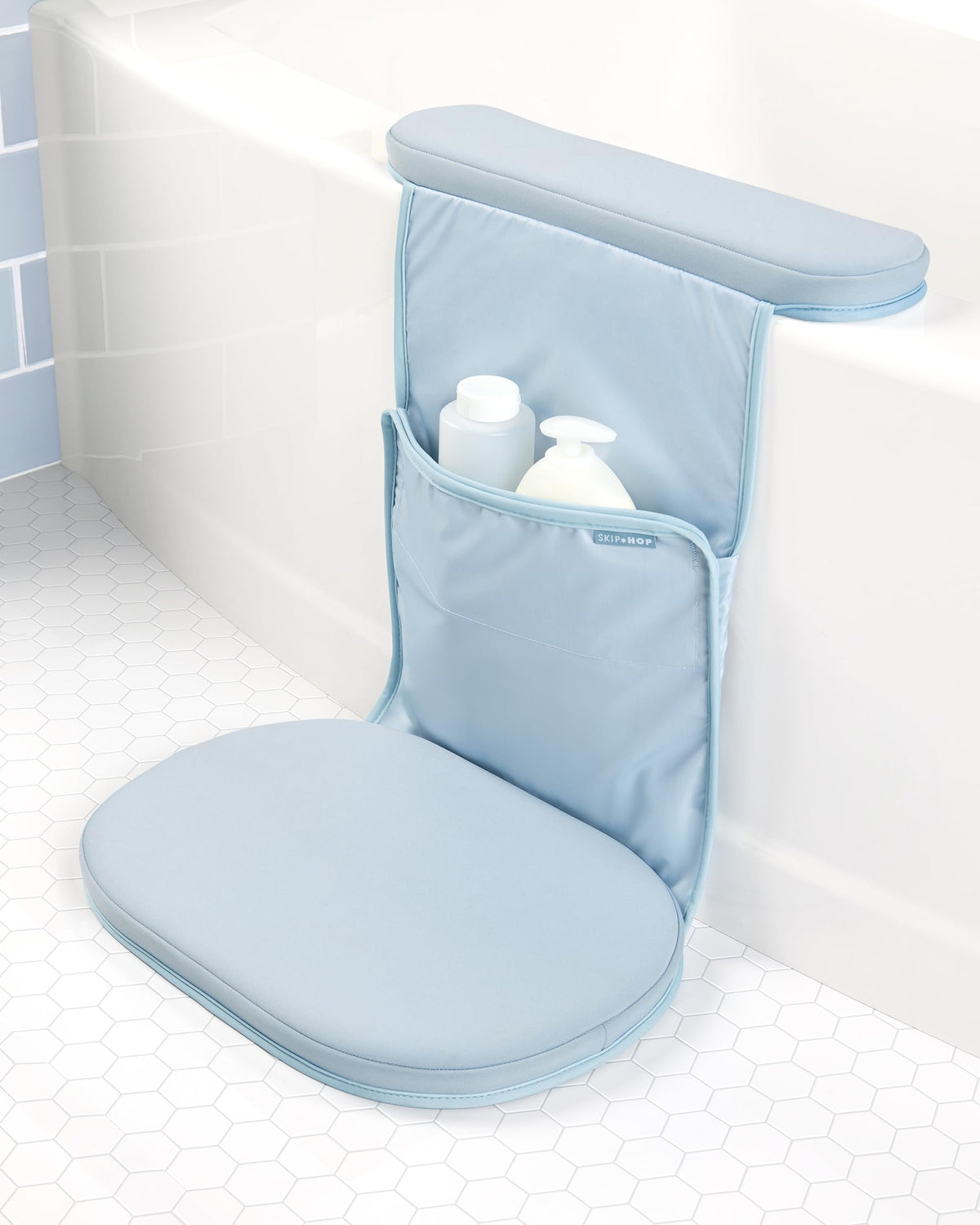 Skip Hop Non-Slip Baby Bath Mat, Moby, Grey