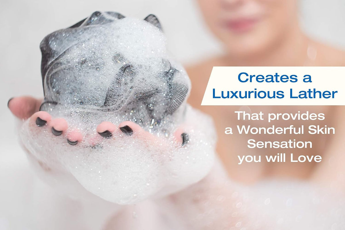 Exfoliating Loofah Body Scrubber for Shower: 3-Pack XXL 90g Loofah Sponge