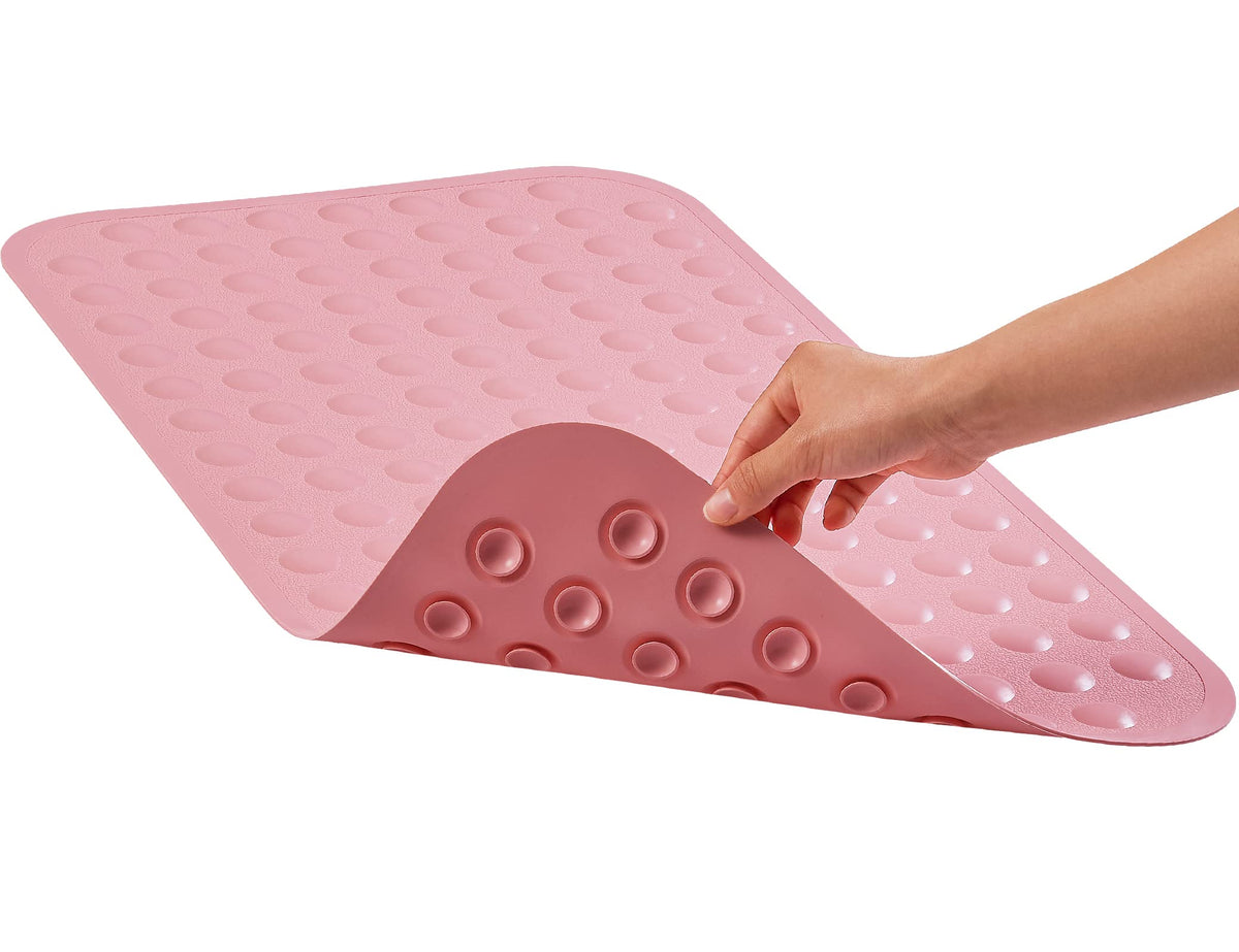 Yanzifly Bathtub Mat Non Slip Bath Mat for Tub Silicone Soft Bath Tub Mat Non Slip Shower Mats, Suction Cups Bath Tub Anti Slip Matt for Familu Use, Machine Washable - Navy Blue