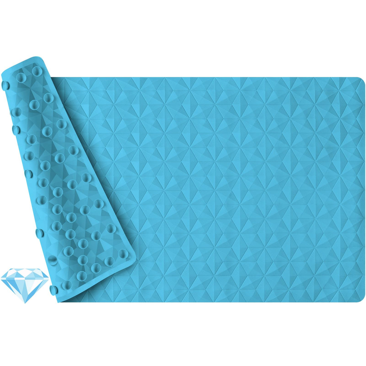 Non Slip Bathtub Mat for Bath Tub Shower - 241 Vacuum Suction Cups