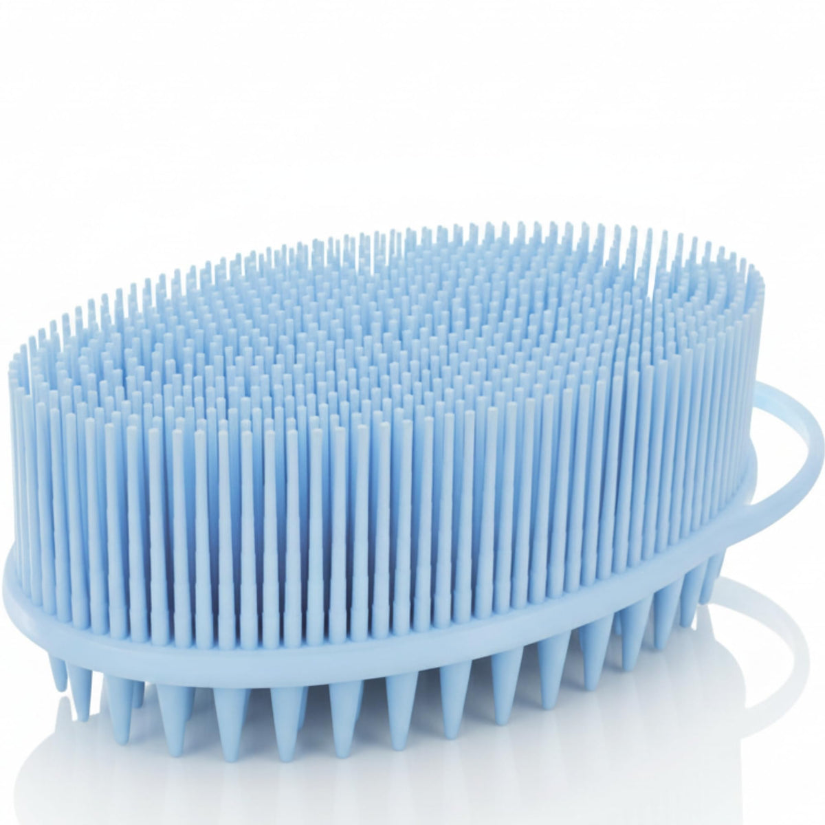 Avilana Premium Silicone Body Scrubber - Trusted Since 2017 - SGS Certified Food Grade Dual Sided Bath Brush, Quick-Dry Exfoliating Loofah Alternative, Massage Brush Sensitive Skin Women Men