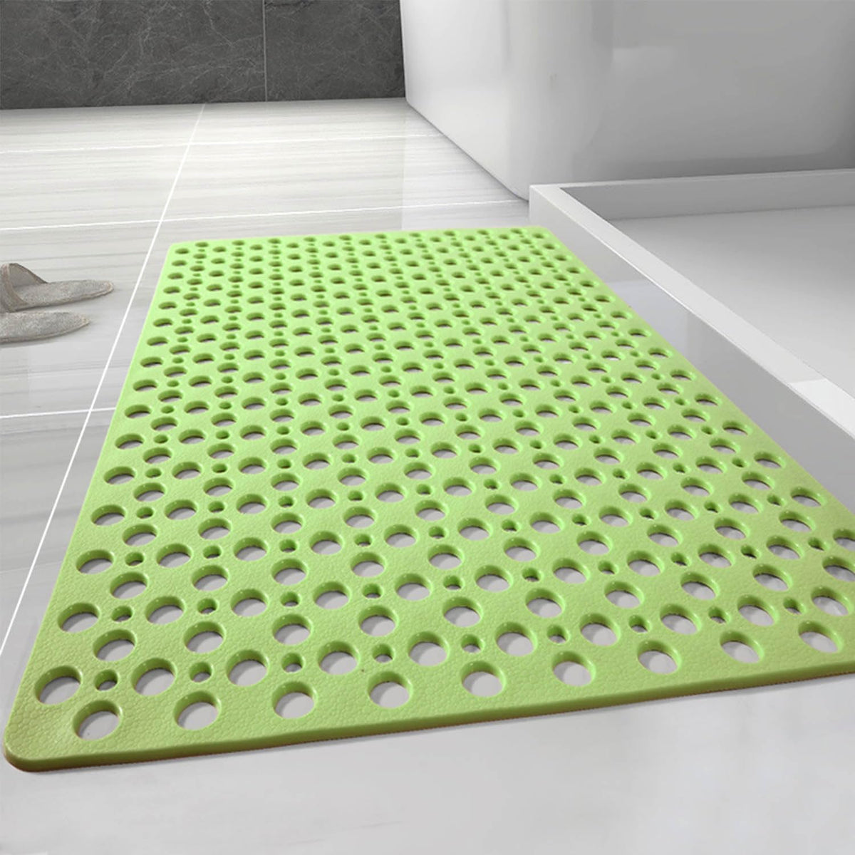 Casa and Beyond Shower Mat, Non Slip Shower Mats, Secure Shower Mats Easy to Clean,Washable Non-Slip Bathtub Mats for Inside Showers (Grey,27.6 * 15 in)